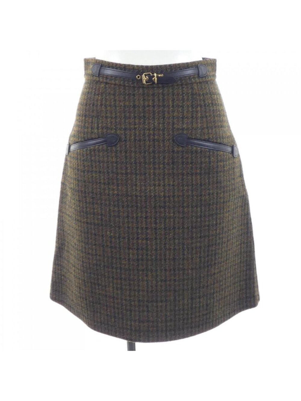 Louis Vuitton Preppy Houndstooth A-line Skirt